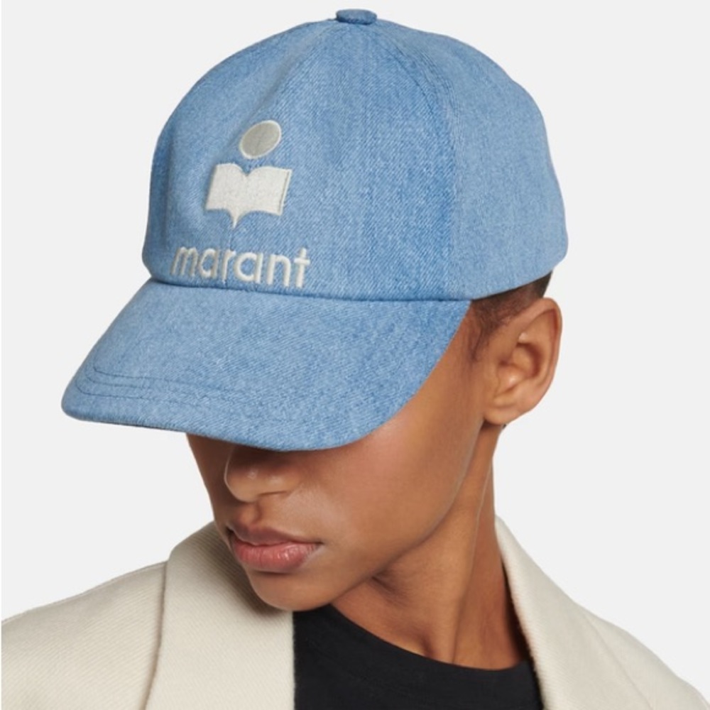 Isabel Marant Denim Baseball Cap - Size 57 Tyron